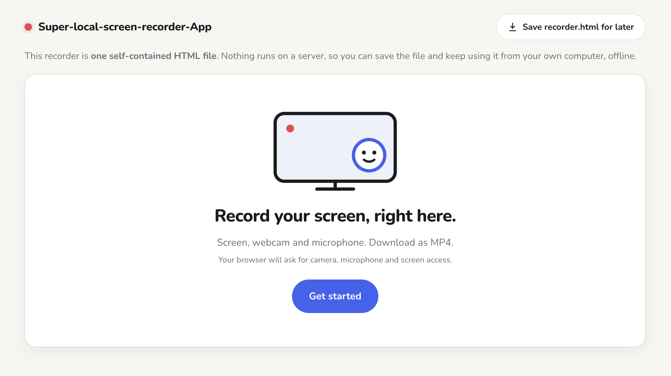 Super-local-screen-recorder